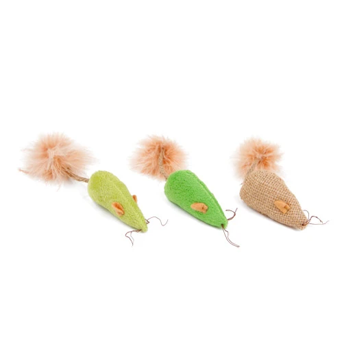 Petlinks (3 Count) 3 Blind Mice Catnip Cat Toys - Randomly Selected Color, 3 Count