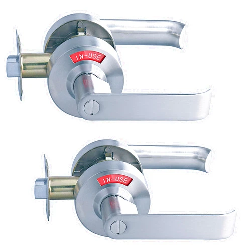 Mutex Bathroom Privacy Lever Lock with Large Indicator for Men Women Restroom Inuse or Vacant, ANSI Grade2 Commercial Grade, Perfect for Professional Office Buildings Apartment Airbnb Warehouse
