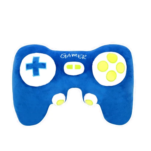 L LIFETIME Comfort Video Game Controller Plush Pillow - Soft Throw Cushion for Ultimate Gamer Room Decor, Bed, Sofa, and More - for Gamers of All Ages