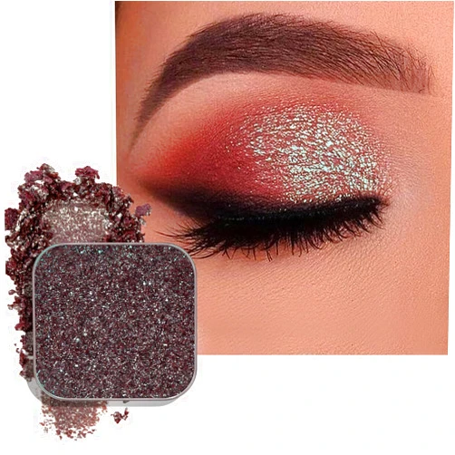 Fillwie Chameleon Duochrome Eyeshadow, Purple Blue Holographic Color Shift, Iridescent Shimmer, High Pigment Putty Texture, Long-Lasting, Fits Magnetic Palette (Nebula)