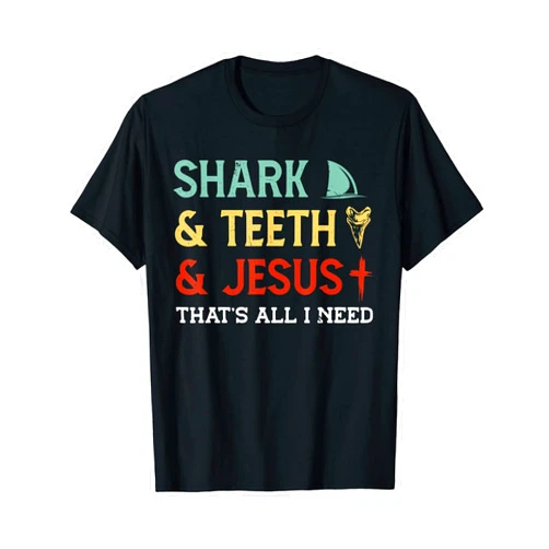 White Fossil Shark and Great Hunting at Beach Fossil Collecting Shark Teeth Fossil Hunter T-Shirt