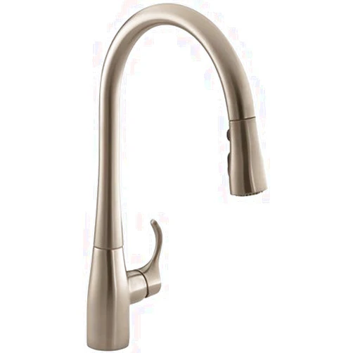 Kohler Company 596-VS Simplice Pulldown Kitchen Sink Faucet with Spray, 1.8 Gpm, 16.625