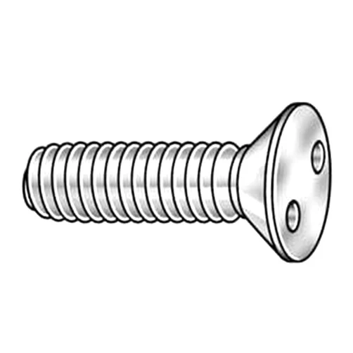 Tamper-Pruf Screw 121740, Mach Screw, Flat, 6-32 x 1 L, PK50