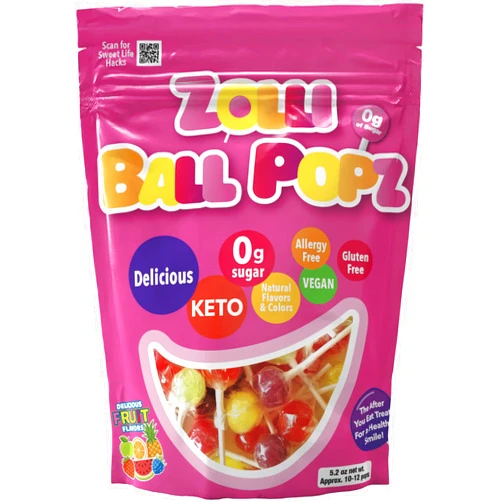 Zollipops The Clean Teeth Pops, Anti Cavity Lollipops, Ball Popz, 5.2 oz (Packaging May Vary)