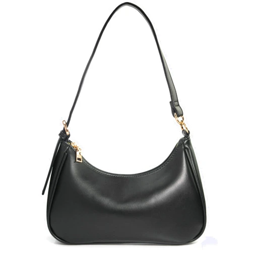 HOXIS Women's Crescent Shoulder Bag Vegan Leather Chain Cross body bag Convertible Handbag