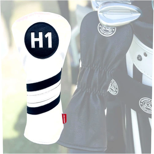 MADSON GOLF Cart Magnet Headcovers - Stylish & Protective Club Covers for Golf Clubs, with Rubber Cart Magnet for Secure Positioning and Quick Access, Magnetic Golf Accessories, Golf Cart Accessories