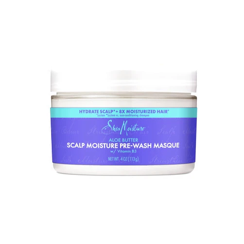 SheaMoisture Aloe Butter & Vitamin B3 Pre-Wash Masque - Boosts Hydration for Moisturized Hair and Scalp 4oz