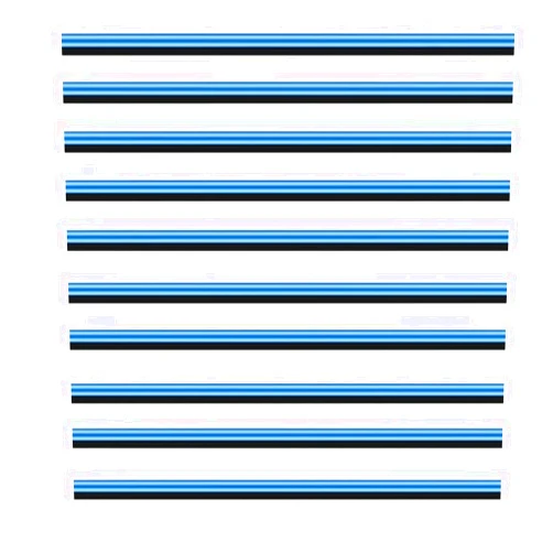 flyfox 20 Pieces PVC Car Auto Air Conditioner Vent Outlet Trim Decoration Strip Compatible with Dodge,Jeep,Lexus,Nissan Infiniti, Acura,Toyota,Mazda,kia,Hyundai(Straight Vent only) (Blue)