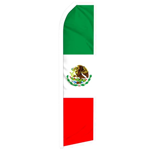 Infinity Republic Mexico Swooper Feather Flag - Great for Events, Parades, and Fair