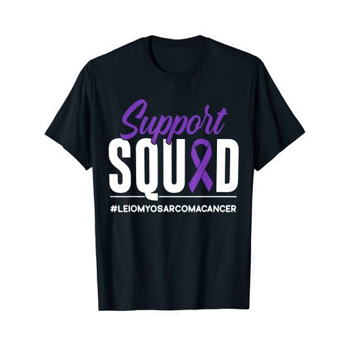 Cancer Survivor Leiomyosarcoma Cancer Awareness Support Squad Leiomyosarcoma Cancer Awareness Gift T-Shirt