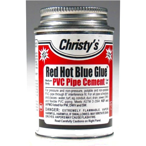 212 Main T Christy Enterprises Inc 8 Oz Red Hot Blue Glue Low VOC