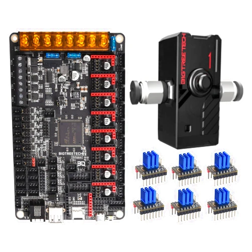 BIGTREETECH Direct BIGTREETECH Octopus V1.1Control Board + SFS V2.0 Smart Filament Runout Sensor + 6Pcs TMC2209 V1.3 Stepper Driver Kit Compatible with BTT Pi Running Klipper Marlin for Voron, CoreXY, VzBot 3D Printer
