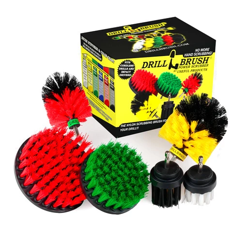 Drillbrush The Ultimate - Drill Brush - Cleaning Supplies - Kit - Bathroom Accessories - Shower Cleaner - Bath Mat - Kitchen Accessories - Grout Cleaner - Dish Brush - Stove - Oven - Sink - Outdoor - Scrub Brush