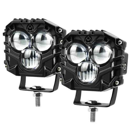 POVTOR 3 Inch LED Pod Lights, 40W Waterproof Off Road Light Pods with Projector Spot Beam Ditch Light LED Cube Lights for Trucks ATV SUV UTV 4x4 Boat