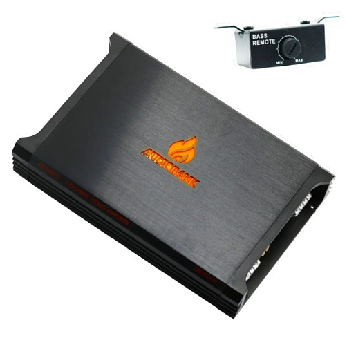 Audiobank AB2000.2 2 Channel 3500 Watt 2 Ohm A/B Class Car Audio Stereo BASS Amplifier with Bass Control, Bridgeable, LED Indicator with Bass Knob Included