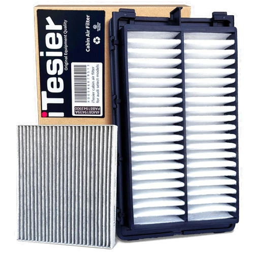 ITESIER Engine Cabin Air Filter for Tucson(2022-2024),Santa Fe(2021-2024),Sonata(2020-2024),Santa Cruz(2022-2025),Sorento(2021-2024),Sportage(23-25),K5(21-25),28113-L1000,97133-L1000, NOT FOR HYBRID