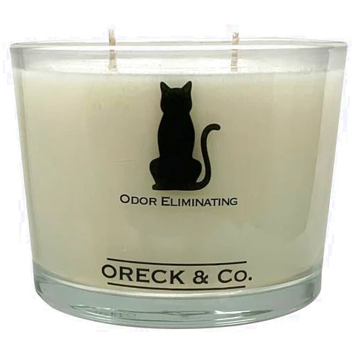 David Oreck Pure Air Odor Eliminating Candle David Oreck Pure Air Pet Odor Eliminating 2 Wick Soy Candle - 12 Ounce Cool Cat