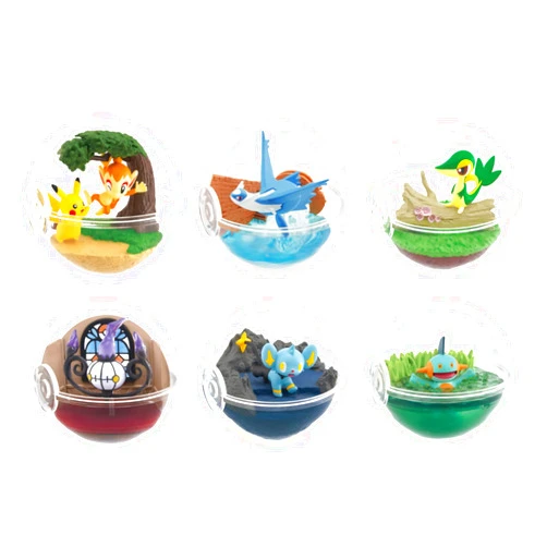 Re-Ment Pokemon Terrarium Collection 12 Box Product, 6 Types, Approx. H 3.9 x W 2.8 x D 2.8 inches (100 x 70 x 70 mm), PVC