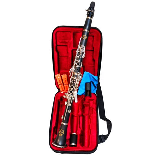HERCHE Clarinet Herche Superior Bb Clarinet X3 - Professional Grade Musical Instruments for All Levels - Service Plan - Educator Approved and Recommended