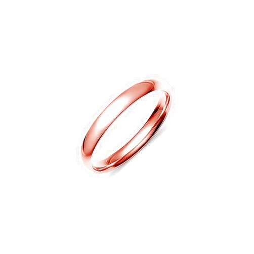SILVERLINE JEWELRY 3mm Stainless Steel Classic High Polished Comfort Fit Wedding Band Ring, Full & Half Sizes 5-14 | Silver Gold Rose Blue Black Tones