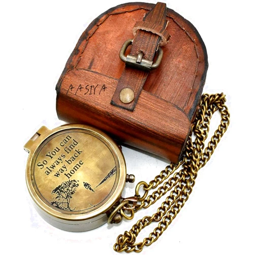 AASIYA So You Can Always Find Your Way Back Home”, Camping Compass Engraved with Gift Compass for Birthday, Anniversary, Graduation Day, Valentine’s Day, Baptism Gifts, Inspirational Gift