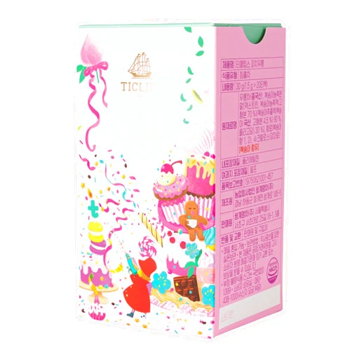 Ssanggye TICLIPS Peach Oolong Tea 1.5g x 20TB Premium Blended Tea Delicate Taste Fruit Herb Green Blend Sweet Harmony Scent Aroma Flavor Herbal Delicacy Easy to Carry & Open Tea Bag Daily Drink and Gift Made in Korea
