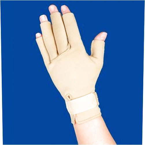 thermoskin Arthritic Gloves for hands, BEIGE, Sold in Pairs, X-Lg