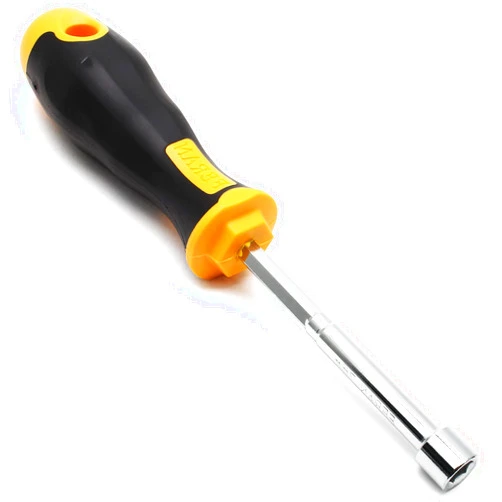 Piutouyar 7mm Socket Wrench Screwdriver, Hex Nut Driver, Steel Cushion Grip Screwdriver for Hand-Making, Repair