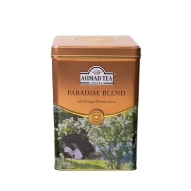 Ahmad Tea Paradise Blend, Premium Loose Leaf, Orange Blossom Black Tea, 500g. Naturally caffeinated and sugar free
