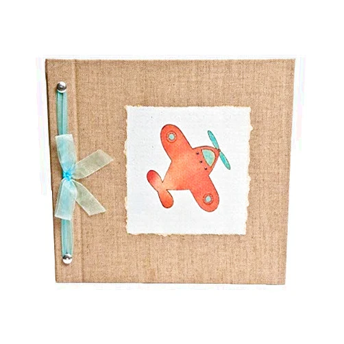 Hugs and Kisses XO Beautiful Baby Memory Book Keepsake, Hugs and Kisses XO, Baby Boy, Airplane, Baby Journal and Photo Album