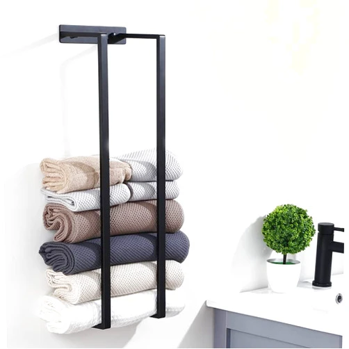 AVOCRAFTS Bathroom Wall Towel Rack, Bathroom Organization, Bath Towel Holder, Wall Towel Storage, Mounted Towel Rack Holder