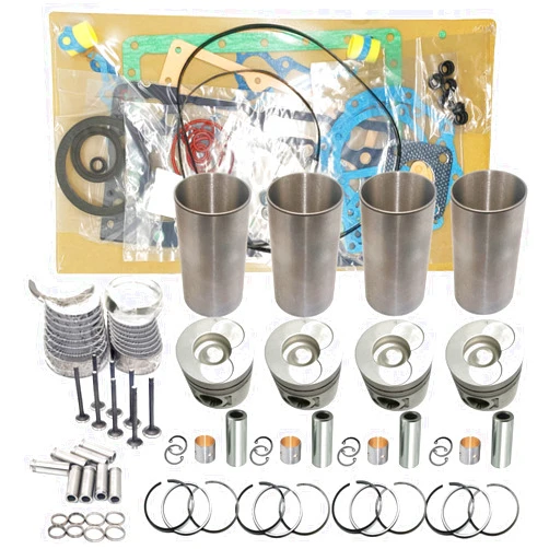 SHESWEET 4JB1 Overhaul Kit Engine Replacement Parts for Isuzu 4JB1 Engine Rebuild Kit DH55 SK60 SK70 SK75 Excavator(Round Piston Base&31MM Piston Pin)