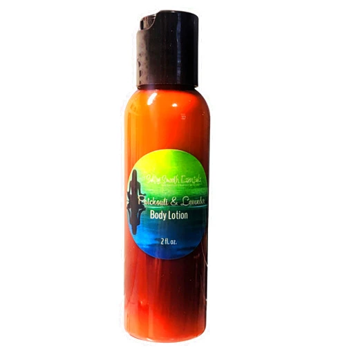 SultrySmooth Essentials Patchouli Lavender body lotion - Infused with essential oils of Dark Patchouli + Lavender, Grounding & Calming (4 oz)