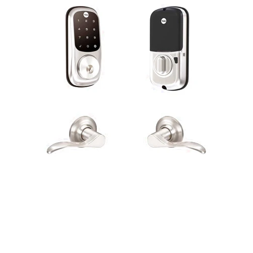 Yale Security B-YRD226-NR-NW-619 Yale Assure Lock Norwood Touchscreen Deadbolt with Matching Lever, Satin Nickel