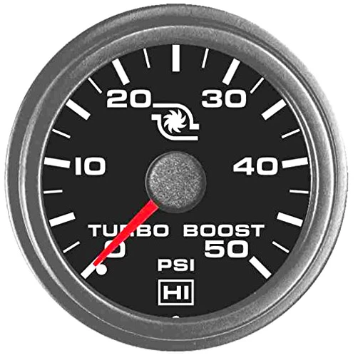 TruckMeter Hewitt 102TM5005 Universal Turbo Boost Gauge KIT - 50 PSI
