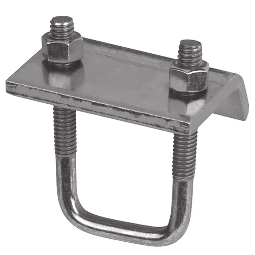 Newhouse Electric Channel to Beam Strut Clamp with U-Bolt - Silver Galvanized
