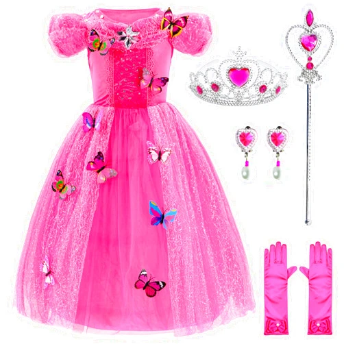 Party Chili Princess Dress Up Party Costumes with Deluxe Accessories Set