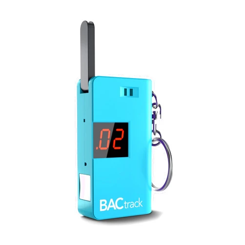 BACtrack Keychain Breathalyzer (Blue) | Ultra-Portable Pocket Keyring Alcohol Tester for Personal Use
