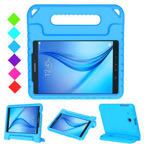 BMOUO Kids Case for Samsung Galaxy Tab E 9.6 - Shockproof Light Weight Convertible Handle Stand Protection Case for Samsung Galaxy Tab E/Tab E Nook 9.6 Inch Tablet (SM-T560/T561/T565/SM-T567V), Blue