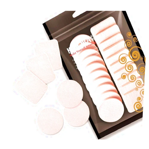 Nuonove KOOBA 20 pcs Makeup Powder Sponges Round and Square Latex Free Disposable Beauty Blender Foam Cosmetic Applicator Facial Puffs for Flawless Foundation, Sensitive and All Skin Types