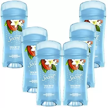 Secret Scent Expressions Anti-Perspirant Deodorant Invisible Solid Coco Butter Kiss 2.60 oz (Pack of 6)
