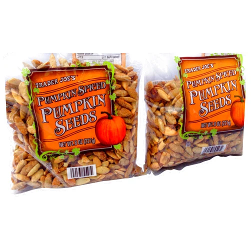 TJ's Trader Joes Pumpkin Spiced Pumpkin Seeds 2 Packs 8oz. Each Bag - Total 2 Items