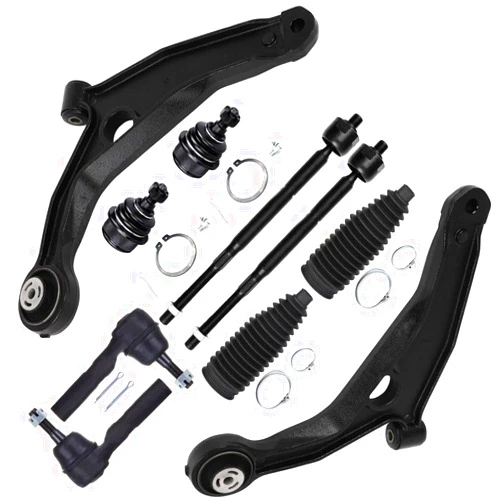 ASAPE Tie Rod End Control Arm Ball Joint 10PCS Suspension Kit Fit for K641333 K641334 ES800408 EV800400 Boot K500120