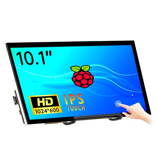 HAMTYSAN 10.1'' Raspberry Pi Screen Touchscreen Monitor 1024×600 HDMI Computer Monitor FHD IPS LCD Laptop Monitor for Raspberry Pi 4/3/2/Zero/B/B+ Jetson Nano Win11/10/8/7, Driver Free