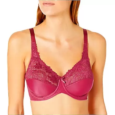 Lilyette by Bali Women's Microfiber Minimizer LY0428 40D Maroon Dusk