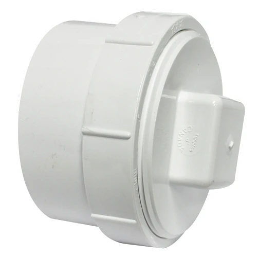 Canplas 193704AS PVC DWV FTG Cleanout Adapter with PL, White