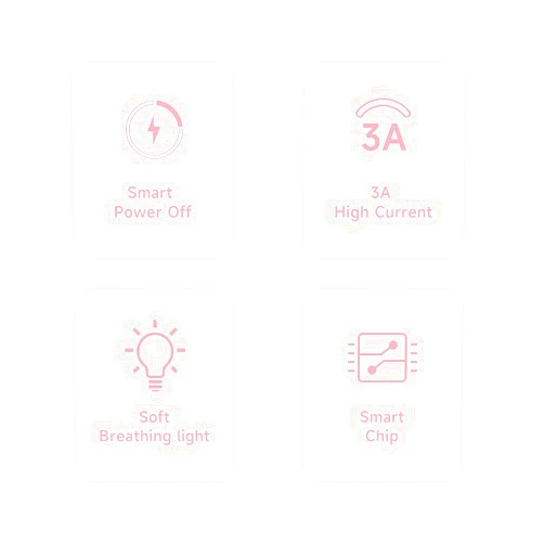 YFFIZQ USB Date Cable one Pink