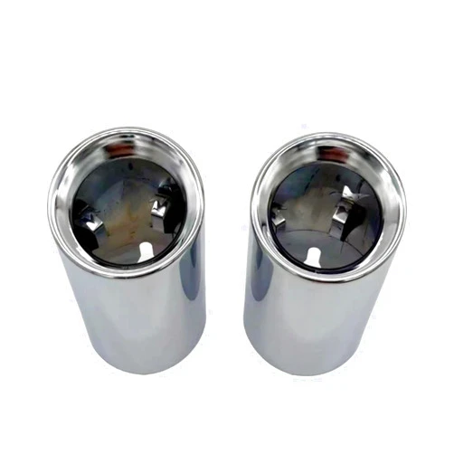 TYJFGJHG Car Exhaust Tip Compatible For BMW X3 G01 X4 G02 G21Exhaust Tips Muffler Stainless Steel Exhaust Tip 2019 2020 2021 2022 Nozzle (Color : Chrome)
