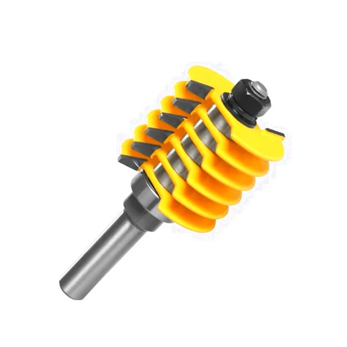 SLOYCA 1pc 2 Teeth Adjustable Finger Joint Router Bit Woodworking Milling Cutter for Wood Bit Face Mill End Mill (Color : 12x47.6x4)