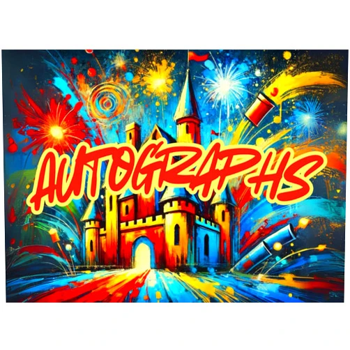 JRG Craft Autograph and Photo Book for Kids: Blank Scrapbook with Castle Cover for Boys and Girls. Save Signatures of Characters and Princesses at Theme Parks, ... Optionally Add Photographs/Pictures/Stickers.